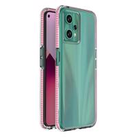 Hurtel Spring Case Silikonové pouzdro Realme 9 Pro s rámečkem, světle růžové 5907769348457