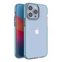 Hurtel Spring Case Silikonové pouzdro s rámečkem pro iPhone 14 Pro Max světle modré 5907769348518