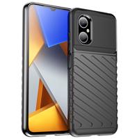 Hurtel Thunder Case Silikonové pancéřové pouzdro Xiaomi Poco M4 5G černé 5907769349782