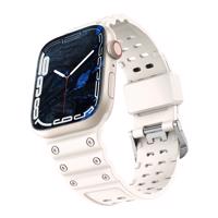 Hurtel Trojitá ochrana řemínku Apple Watch Ultra, SE, 9, 8, 7, 6, 5, 4, 3, 2, 1 (49, 45, 44, 42 mm) náramek béžový 5907769354281