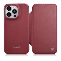 iCarer CE Premium Leather Folio Case pro iPhone 14 Pro s magnetickou klopou MagSafe červený (WMI14220714-RD)