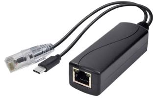 ID3 PoE Ethernet Splitter Aktivní PoE adaptér 36-57V na USB-C Napájení kroucená dvojlinka