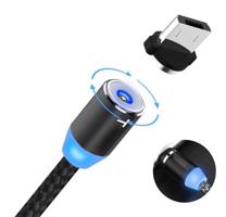 Interlook AM23 | 3v1 1M | Magnetický USB nabíjecí kabel pro telefon | Rychlé nabíjení 3.0 2,4A stříbrná 1777-244