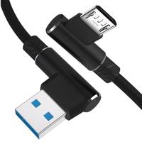 Interlook AM30 | Micro-USB 1M | Úhlový nabíjecí USB kabel telefonu | Rychlé nabíjení 3.0 2.4A červená 1768-52