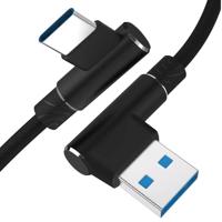 Interlook AM30 | Typ-C 2M | Úhlový nabíjecí USB kabel telefonu | Rychlé nabíjení 3.0 2.4A černá 1772-160