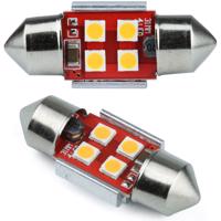 Interlook Auto LED žárovka C5W 4 SMD 3535 CAN BUS oranžová 31 mm 12V 2306-46