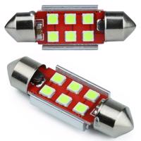 Interlook Auto LED žárovka C5W 6 SMD 3535 CAN BUS zelená 36 mm 12V 1983-47