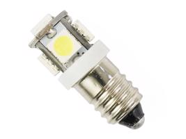 Interlook Auto LED žárovka E10 5 SMD 5050 12V Bílý zimny 1075-51