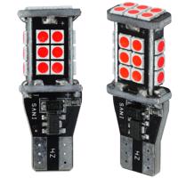 Interlook Auto LED žárovka T15 W16W 24 SMD 2835 CANBUS RED 12V 3096