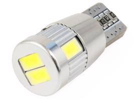 Interlook Auto LED žárovka W5W T10 6 SMD 5630 SUPER CAN BUS bez čočky 12V 569