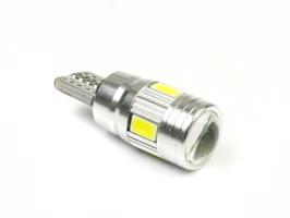 Interlook Auto LED žárovka W5W T10 6 SMD 5630 SUPER CAN BUS LENS 12V 910