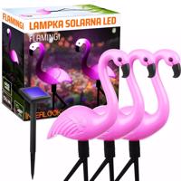 Interlook BRD-3IN1 | LED solární zahradní lampa Flamingos 3ks | 51 cm, 600 mAh 4450 4450