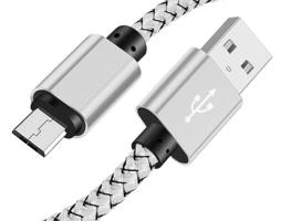 Interlook C06 | Micro USB 2M | Nylonový telefonní kabel Quick Charge 3.0 2A růžová 1646-245