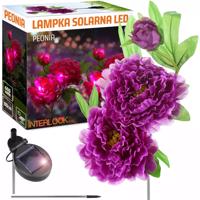 Interlook FLD-10-PURPLE | Solární zahradní lampa LED Pivoňka fialová | 80 cm, 600 mAh 3423 3423