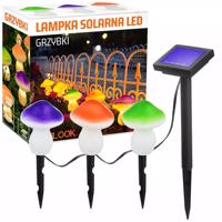 Interlook FLD-19-W | Zahradní solární lampa LED Mushrooms 3 ks | 22 cm, 600 mAh 3434 3434