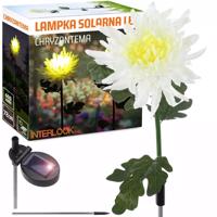 Interlook FLD-26-BÍLÁ | Zahradní solární lampa LED Chrysanthemum | 72 cm, 600 mAh 3443 3443