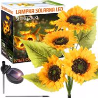 Interlook FLD-36-ŽLUTÁ | Zahradní solární lampa LED Sunflowers | 75 cm, 600 mAh 3460 3460