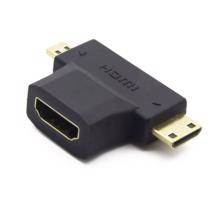 Interlook HA-3 | Adaptér HDMI na Mini HDMI a Micro HDMI | 4K | 3D černá 1736-160