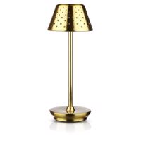 Interlook HJA15-GOLD | Stolní lampa s vestavěnou baterií | Noční lampa se třemi barvami světla | Atmosférická lampa do hotelu nebo restaurace 4863 4863