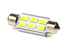 Interlook LED auto žárovka 12V LED C5W 6SMD5630  36mm CAN BUS Teplá bílá IL361