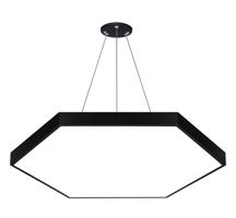 Interlook LPL-003 | Závěsné LED stropní svítidlo 100W | šestiúhelník plný | hliník | CCD nebliká | Φ100x6 černá 2531-160 2531-160