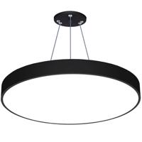 Interlook LPL-005 | Závěsné LED stropní svítidlo 50W | kolo plné | hliník | CCD nebliká | Φ60x6 černá 2538-160 2538-160