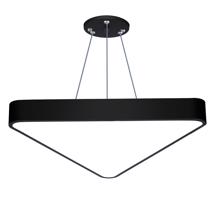 Interlook LPL-007 | Závěsné LED stropní svítidlo 40W | plný trojúhelníkový | hliník | CCD nebliká | Φ60x6 černá 2544-160 2544-160