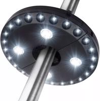 Interlook LY-G003 | Lampa na zahradní deštník ⌀22-45mm | 28 LED, 3 režimy svícení, 4x AA napájení 3785