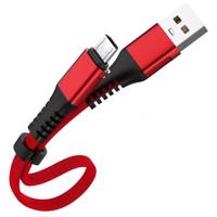 Interlook UC-020-MICRO | Krátký USB kabel - Micro USB Quick Charge 3.0 | 30 cm | Přenos dat, Android Auto červená 2339-52