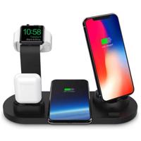 Interlook WD-02 | QI dock pro Apple iPhone Airpods Watch | 15W bezdrátová nabíječka | 3 konektory - USB-C / Lightning / Micro USB 2728 2728