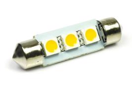 Interlook WW Auto LED žárovka C5W 3 SMD 5050 Teplá bílá 42 mm 12V 935-50