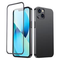 Joyroom 360 Full Case zadní a přední kryt pro iPhone 13 + tvrzené sklo černý (JR-BP927 black) 6941237161543