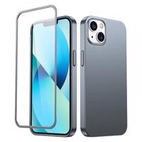 Joyroom 360 Full Case zadní a přední kryt pro iPhone 13 + tvrzené sklo šedé (JR-BP927 matný) 6941237161567