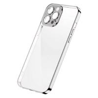 Joyroom Chery Mirror Case pouzdro pro iPhone 13 Pro pouzdro s kovovým rámečkem stříbrné (JR-BP908 silver) 6941237165428