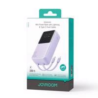 Joyroom mini powerbank JR-PBC07 20000mAh 30W s kabely USB-C a Lightning - fialová 6956116776503 6956116776503