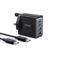 Joyroom TCG02 PD USB-C USB-A 67W GaN (UK) síťová nabíječka + kabel USB-C - černá 6956116742508 6956116742508