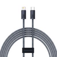 Kabel Baseus pro iPhone USB typu C - Lightning 2 m, Power Delivery 20 W, šedý (CALD000116) 6932172605841