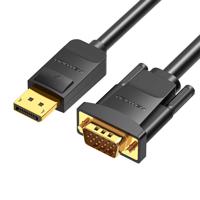 Kabel DisplayPort na VGA Vention HBLBG 1,5 m, 1080P 60Hz (černý)