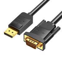 Kabel DisplayPort na VGA Vention HBLBI 3m, 1080P 60Hz (černý)