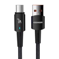 Kabel Essager Sunset USB na USB-C 7A 2 m (černý) 070540