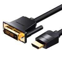 Kabel HDMI-DVI (24+1) Vention ABFBF 1m, 4K 60Hz/ 1080P 60Hz (černý)