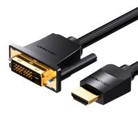 Kabel HDMI-DVI (24+1) Vention ABFBI 3m, 4K 60Hz/ 1080P 60Hz (černý)