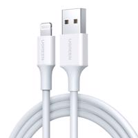 Kabel Lightning na USB UGREEN 2,4A US155, 1,5 m (bílý) 042360