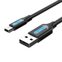 Kabel USB 2.0 A na Mini-B Vention COMBD 0,5 m černý PVC