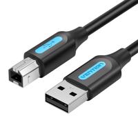 Kabel USB 2.0 A na USB-B s feritovým jádrem Vention COQBL 2A 10m černý PVC