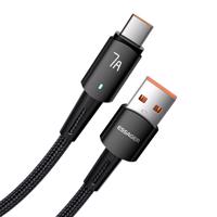 Kabel USB-A na USB-C, Essager, EXC7A-CGB01-P, 100W, 0,5 m (černý) 066662