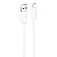 Kabel USB-A na USB-C Foneng X108 3A, 1 m (bílý)