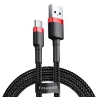 Kabel USB-C Baseus Cafule 3A 1m (červený/černý) 016550