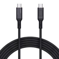 Kabel USB-C na USB-C Aukey CB-MCC102, 100W, 1,8 m (černý)