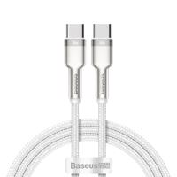 Kabel USB-C na USB-C Baseus Cafule, 100 W, 1 m (bílý) 025143